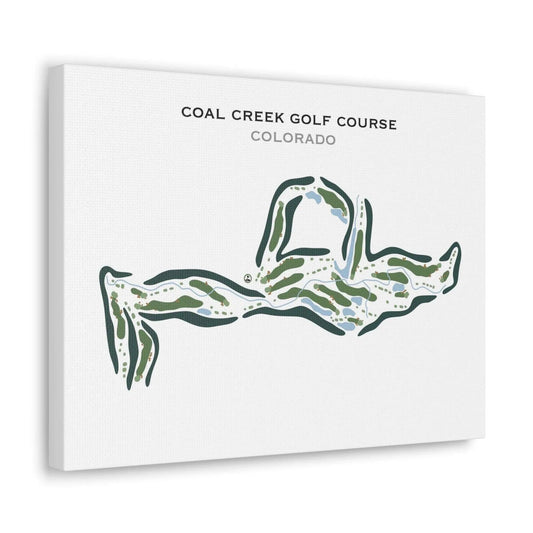 Coal Creek Golf Course, Colorado - Printed Golf Course