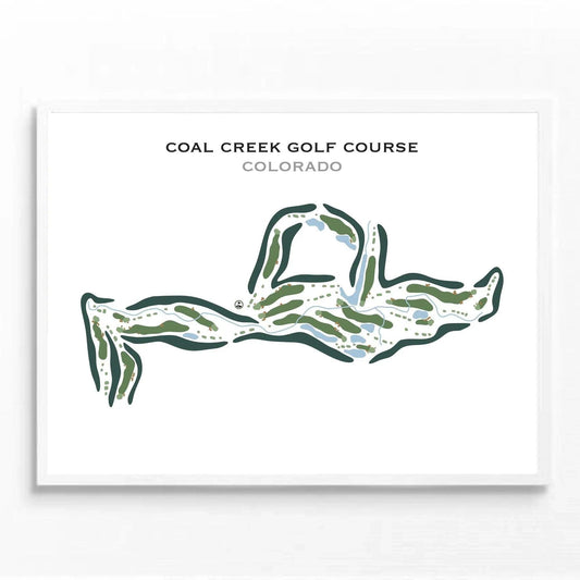Coal Creek Golf Course, Colorado - Printed Golf Course
