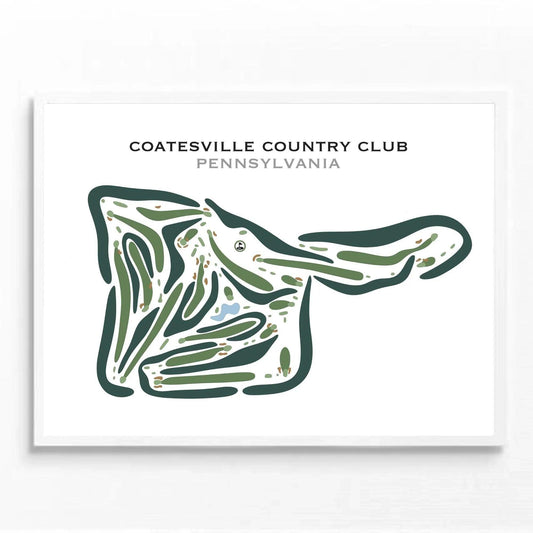 Coatesville Country Club, Pennsylvania - Printed Golf Courses