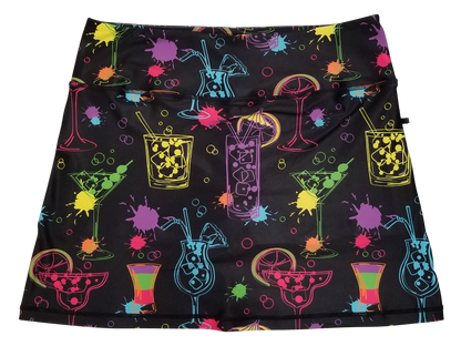 Cocktail Splash Ladies Active SKORT by ReadyGOLF