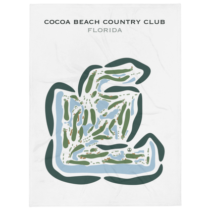 Cocoa Beach Country Club, Florida - Printed Golf Courses