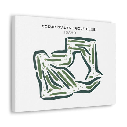 The Coeur d’Alene Golf Club, Idaho - Printed Golf Courses