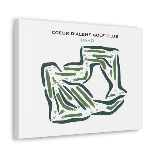 The Coeur d’Alene Golf Club, Idaho - Printed Golf Courses