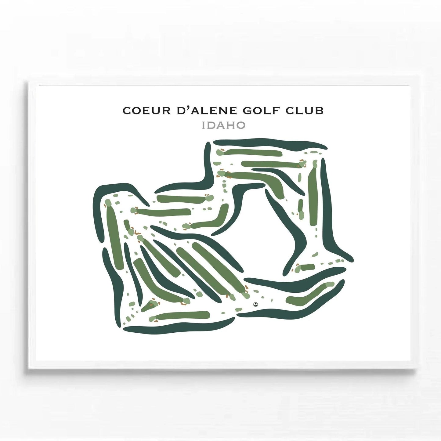 The Coeur d’Alene Golf Club, Idaho - Printed Golf Courses