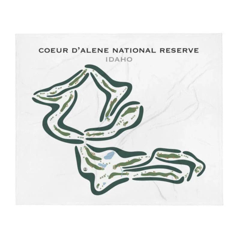 Coeur d'Alene National Reserve, Idaho - Printed Golf Courses