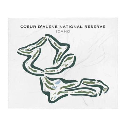 Coeur d'Alene National Reserve, Idaho - Printed Golf Courses