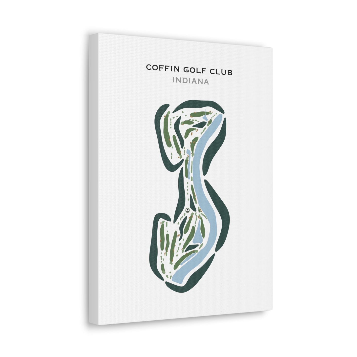 Coffin Golf Club, Indiana - Printed Golf Courses