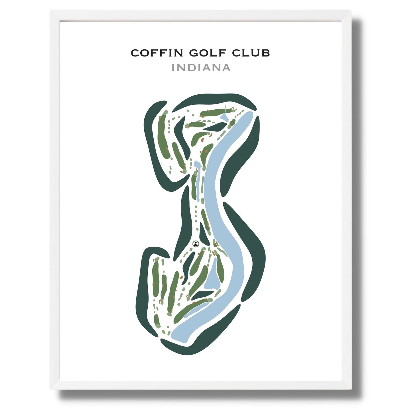 Coffin Golf Club, Indiana - Printed Golf Courses