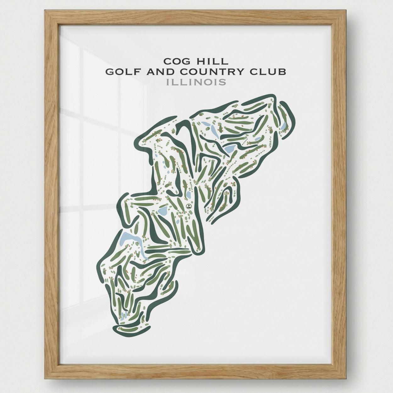 Cog Hill Golf and Country Club, Illinois - Printed Golf Courses