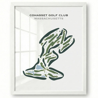 Cohasset Golf Club, Massachusetts - Printed Golf Course