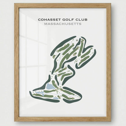 Cohasset Golf Club, Massachusetts - Printed Golf Course