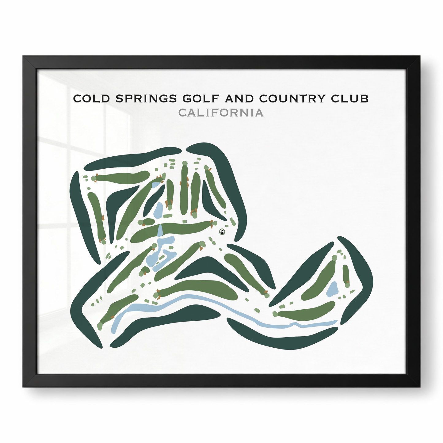 Cold Springs Golf and Country Club, California - Printed Golf Courses