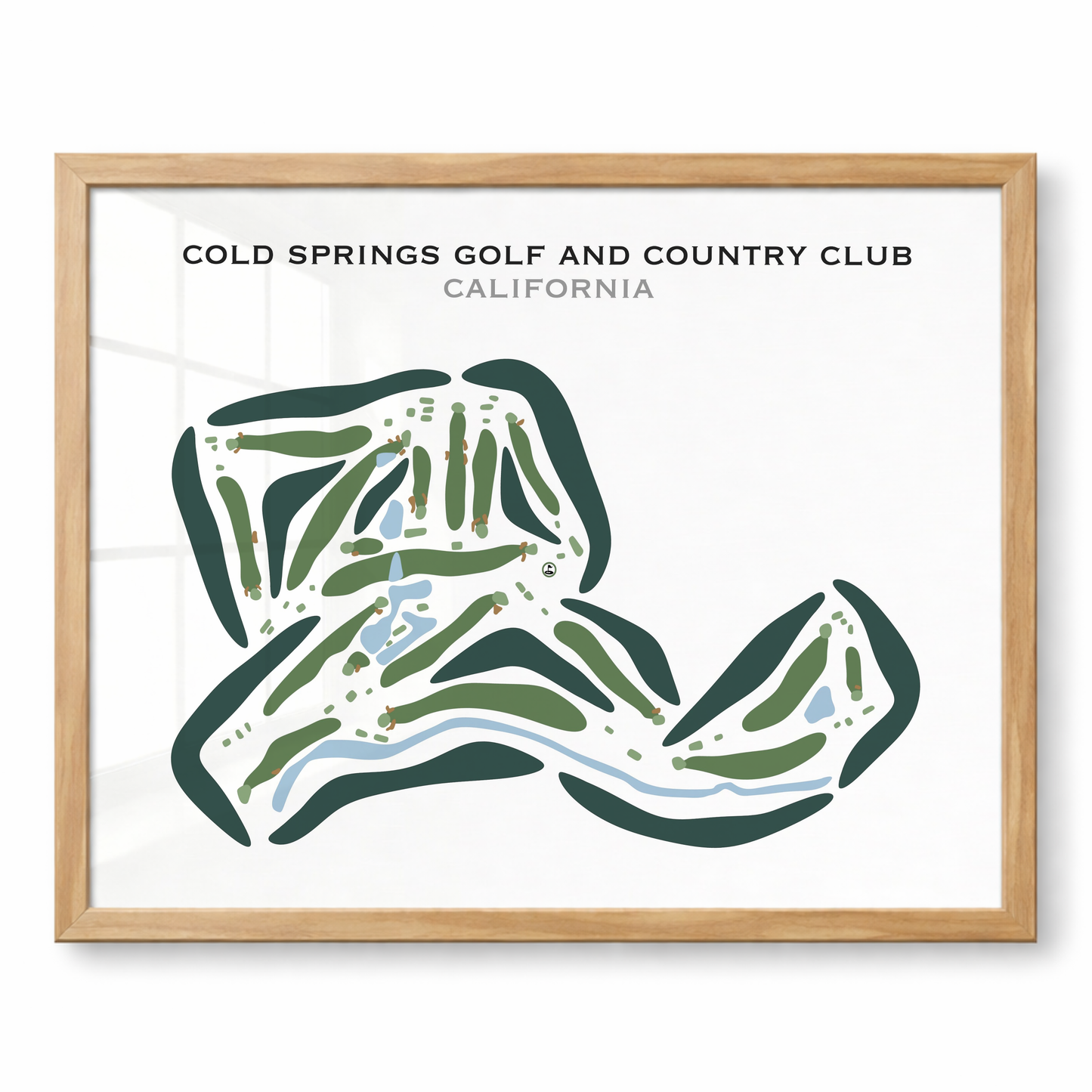 Cold Springs Golf and Country Club, California - Printed Golf Courses