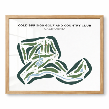 Cold Springs Golf and Country Club, California - Printed Golf Courses