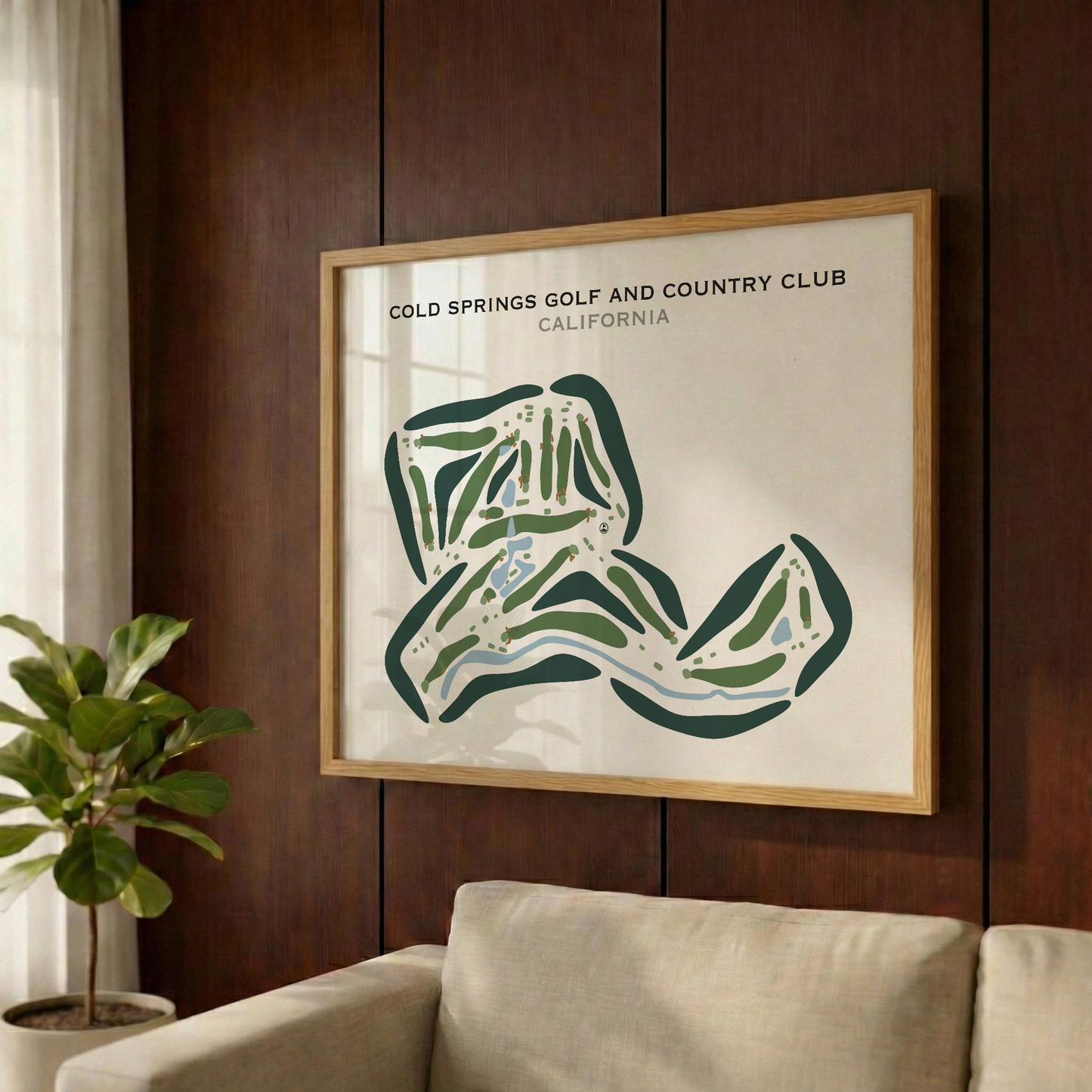 Cold Springs Golf and Country Club, California - Printed Golf Courses