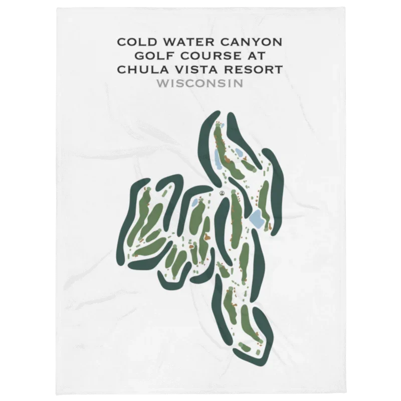 Cold Water Canyon Golf Course at Chula Vista Resort, Wisconsin - Printed Golf Courses