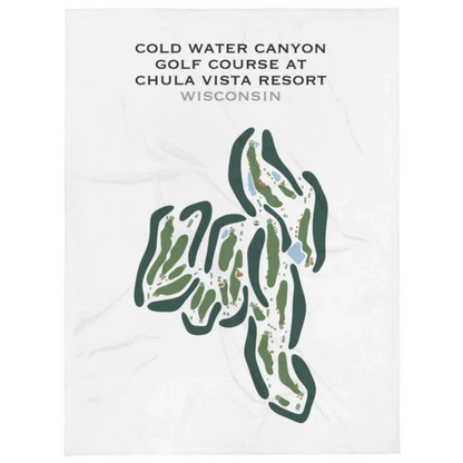 Cold Water Canyon Golf Course at Chula Vista Resort, Wisconsin - Printed Golf Courses