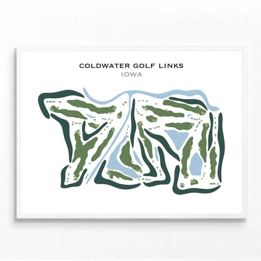 Coldwater Golf Links, Iowa - Printed Golf Courses
