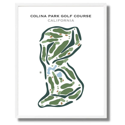 Colina Park Golf Course, California - Printed Golf Courses