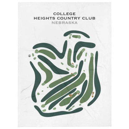 College Heights Country Club, Nebraska - Printed Golf Course