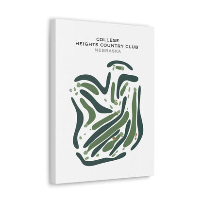 College Heights Country Club, Nebraska - Printed Golf Course