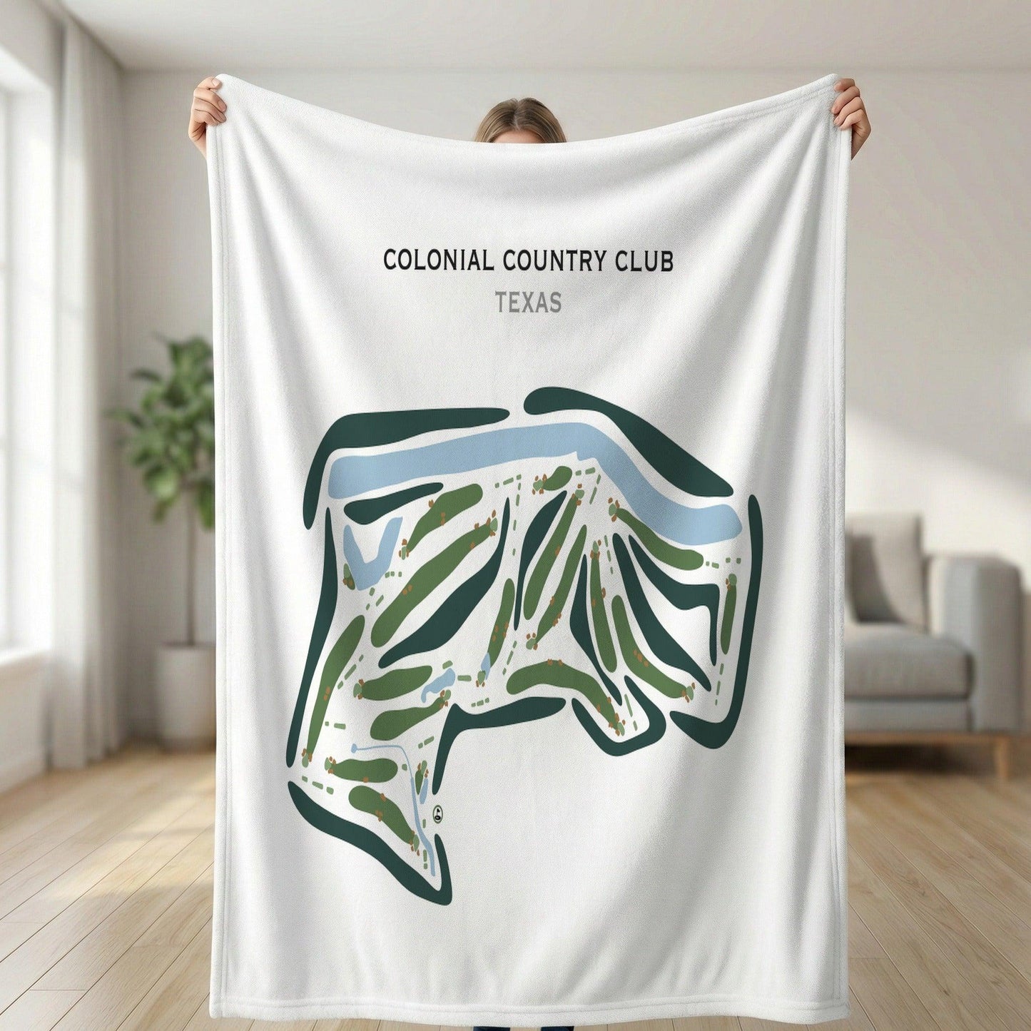 Colonial Country Club, Texas - Printed Golf Courses
