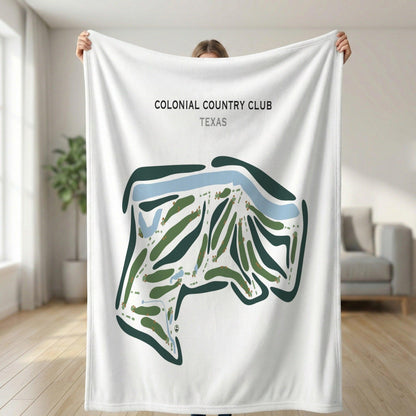 Colonial Country Club, Texas - Printed Golf Courses