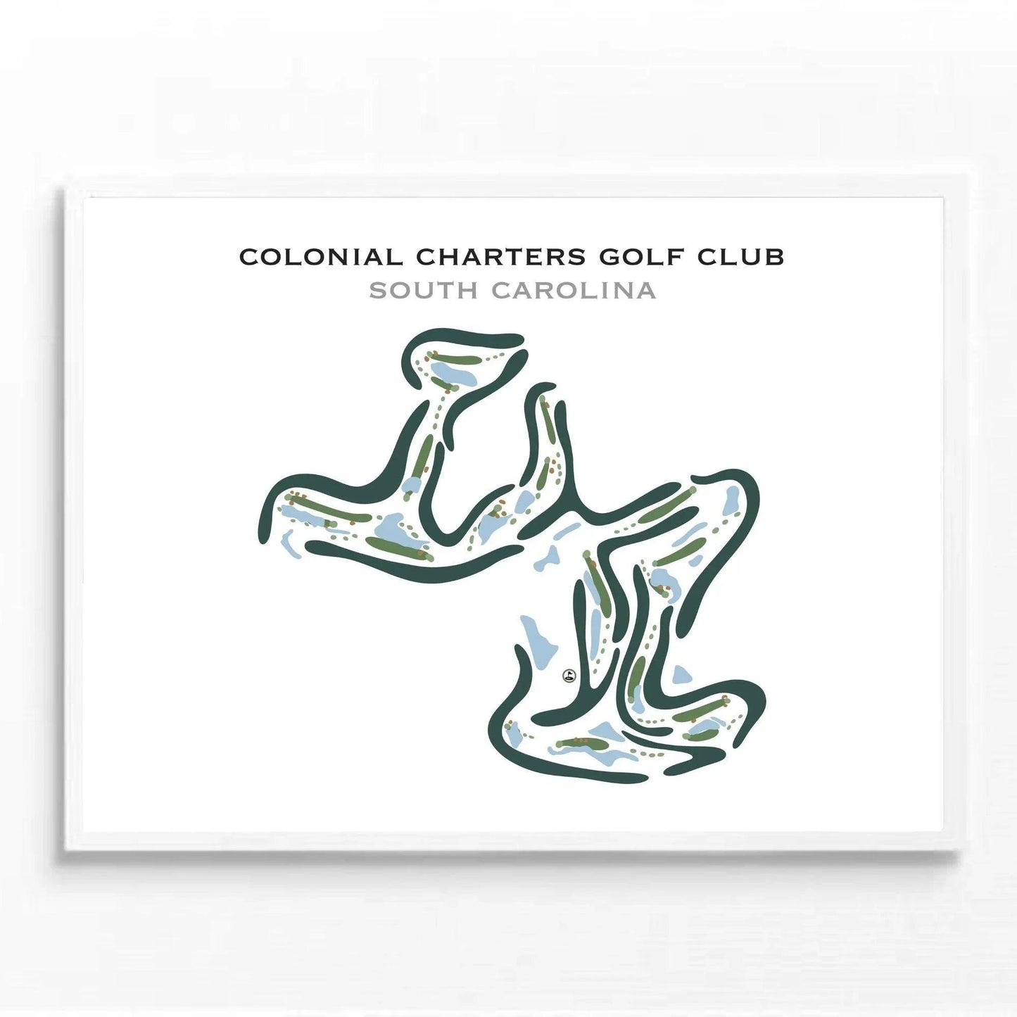 Colonial Charters Golf Club, South Carolina - Printed Golf Courses