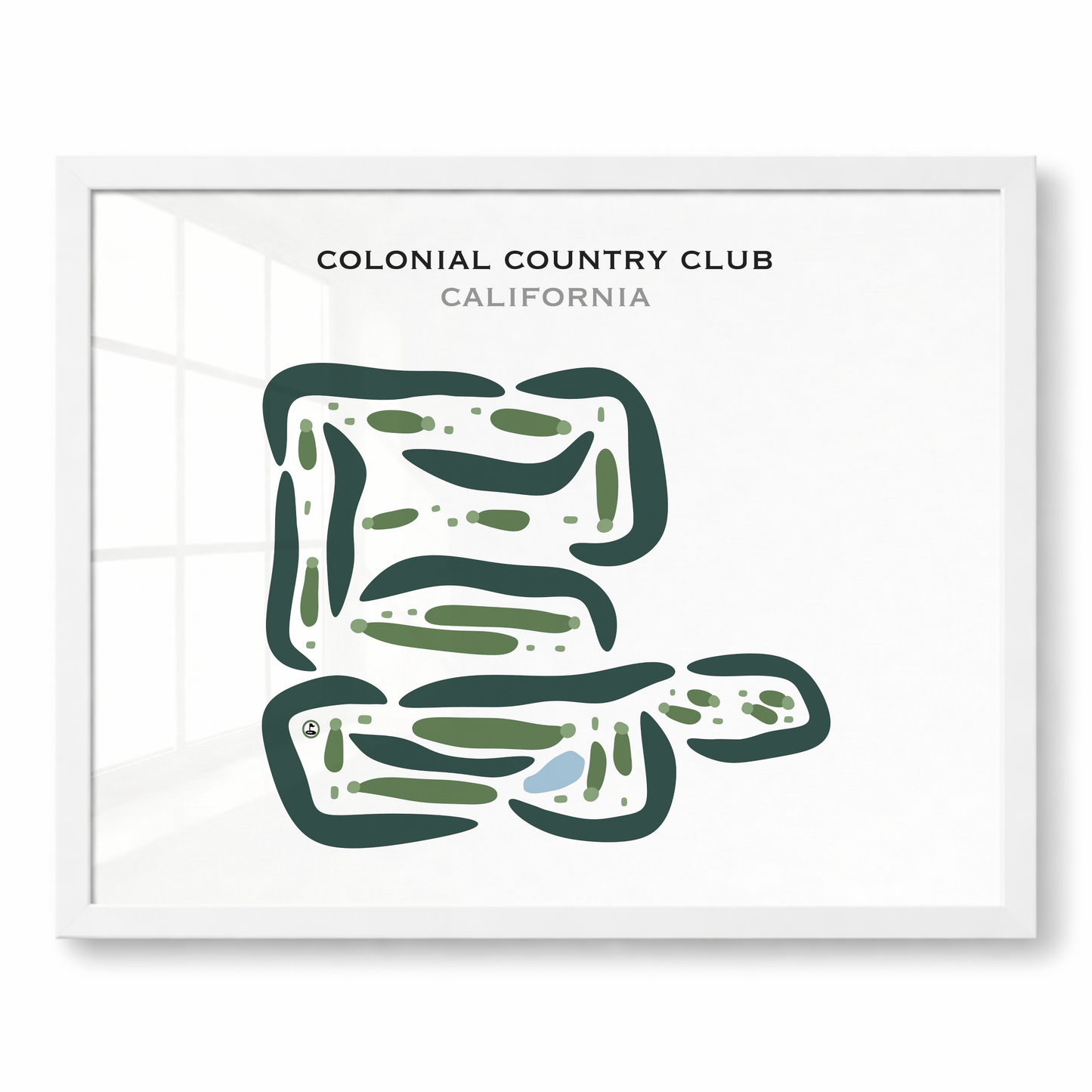 Colonial Country Club, California - Printed Golf Courses