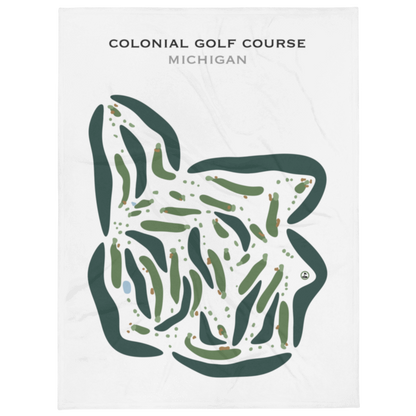 Colonial Golf Course, Michigan - Printed Golf Courses
