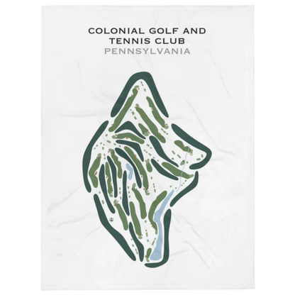 Colonial Golf and Tennis Club, Pennsylvania - Printed Golf Courses