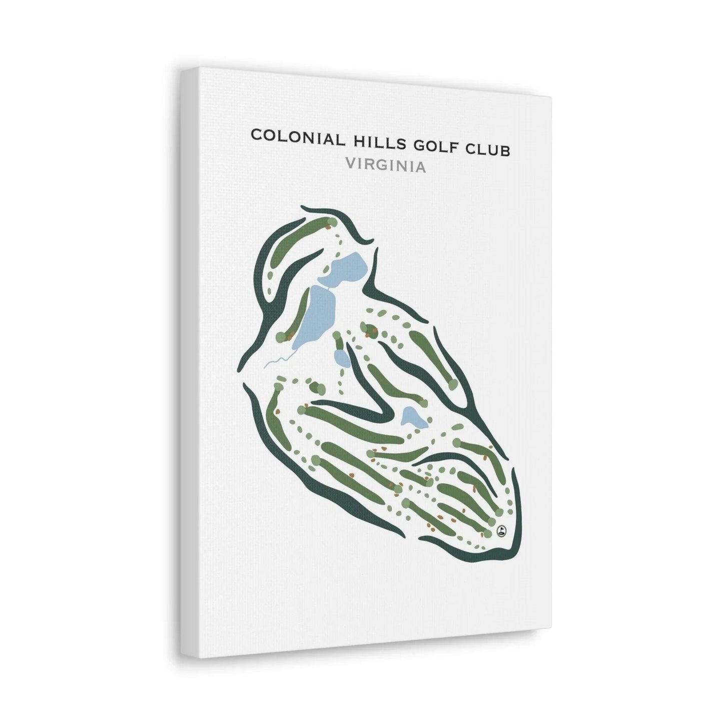 Colonial Hills Golf Club, Virginia - Printed Golf Courses