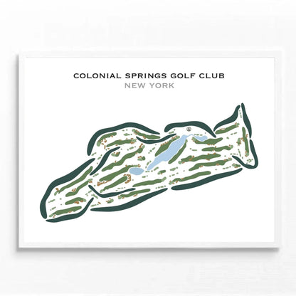 Colonial Springs Golf Club, New York - Printed Golf Course