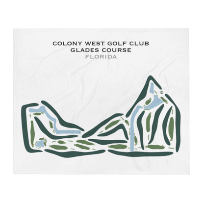 Colony West Golf Club - Glades Course, Florida - Printed Golf Courses