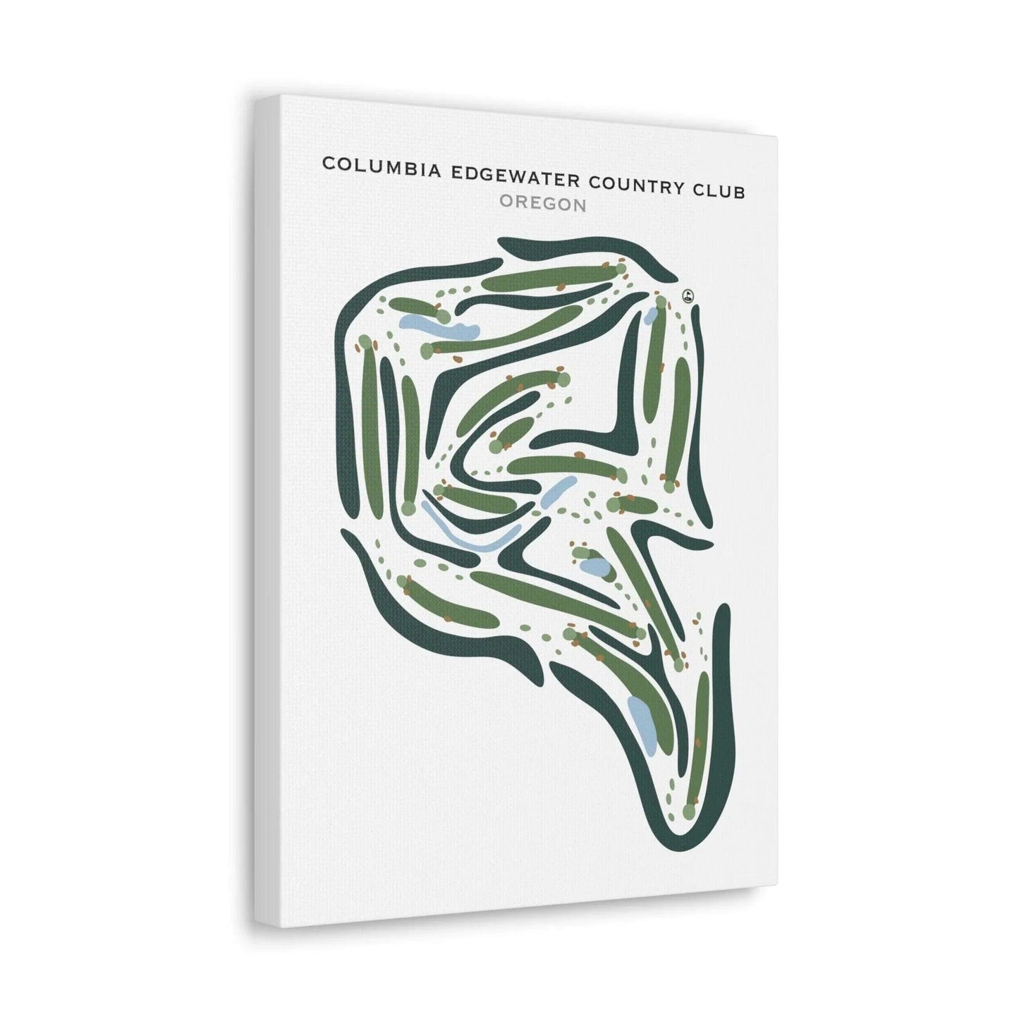 Columbia Edgewater Country Club, Oregon - Printed Golf Courses