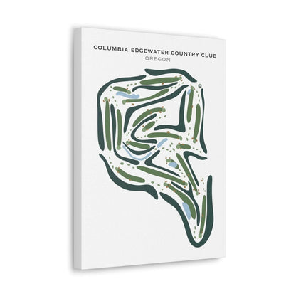Columbia Edgewater Country Club, Oregon - Printed Golf Courses