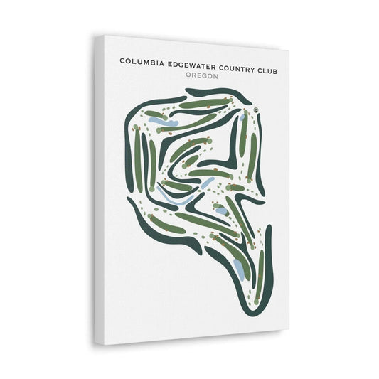 Columbia Edgewater Country Club, Oregon - Printed Golf Courses