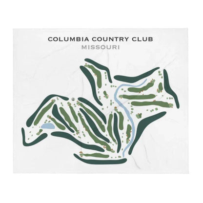 Columbia Country Club, Missouri - Printed Golf Course