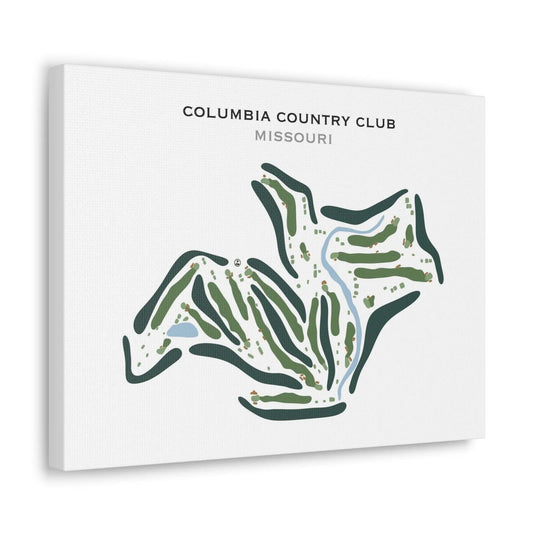 Columbia Country Club, Missouri - Printed Golf Course