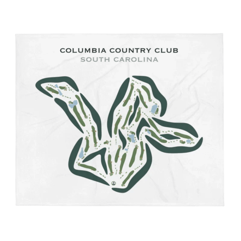 Columbia Country Club, South Carolina - Printed Golf Course