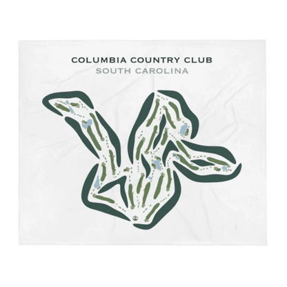 Columbia Country Club, South Carolina - Printed Golf Course