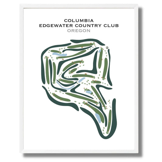 Columbia Edgewater Country Club, Oregon - Printed Golf Courses