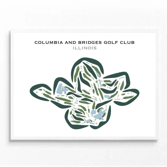 Columbia Golf Club and Bridges Golf Club, Illinois - Printed Golf Courses