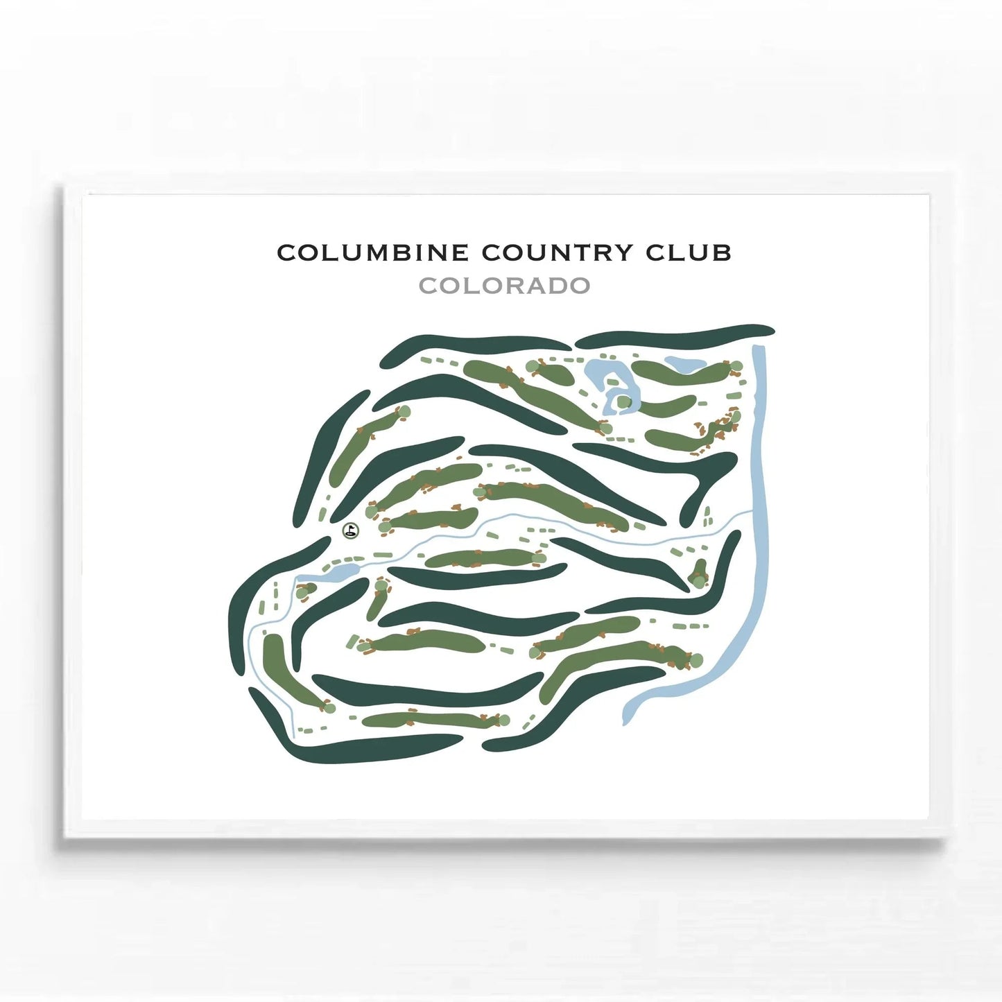 Columbine Country Club, Colorado B - Printed Golf Course