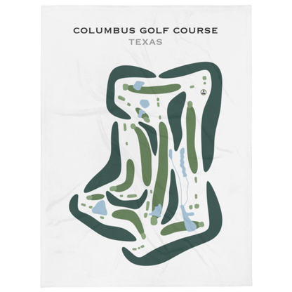 Columbus Golf Course, Texas - Printed Golf Courses