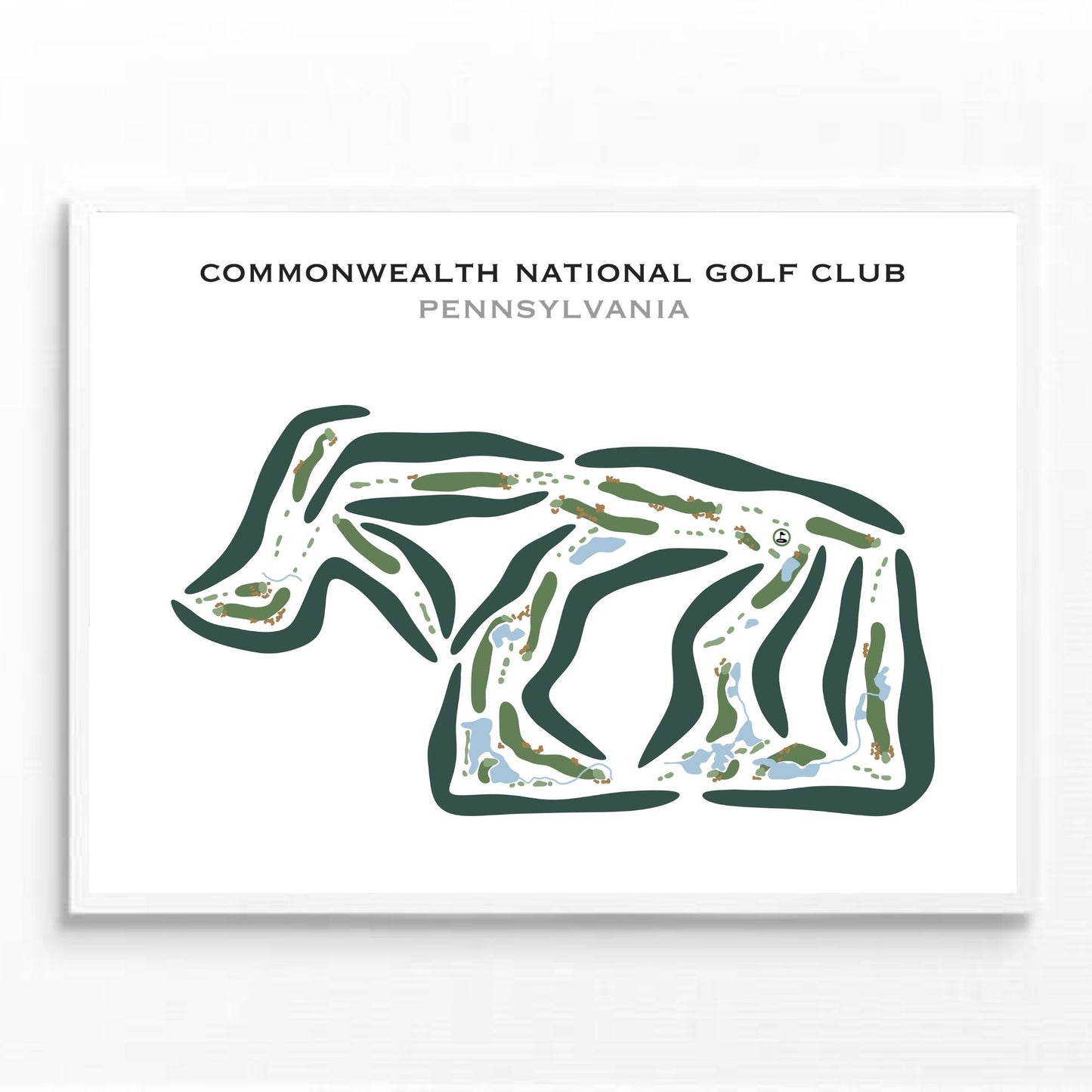 Commonwealth National Golf Club, Pennsylvania - Printed Golf Courses