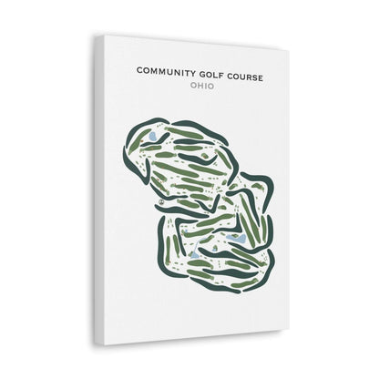 Community Golf Course, Ohio - Printed Golf Courses