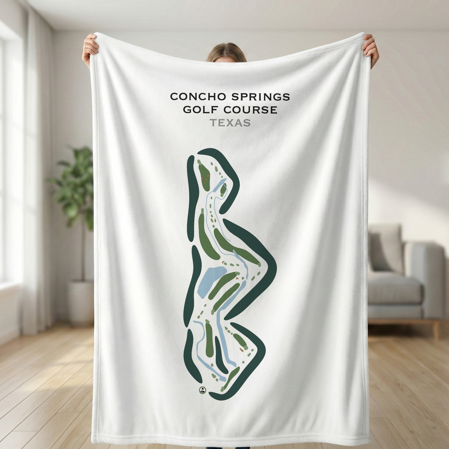 Concho Springs Golf Course, Texas - Printed Golf Courses
