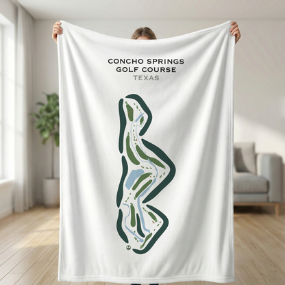 Concho Springs Golf Course, Texas - Printed Golf Courses