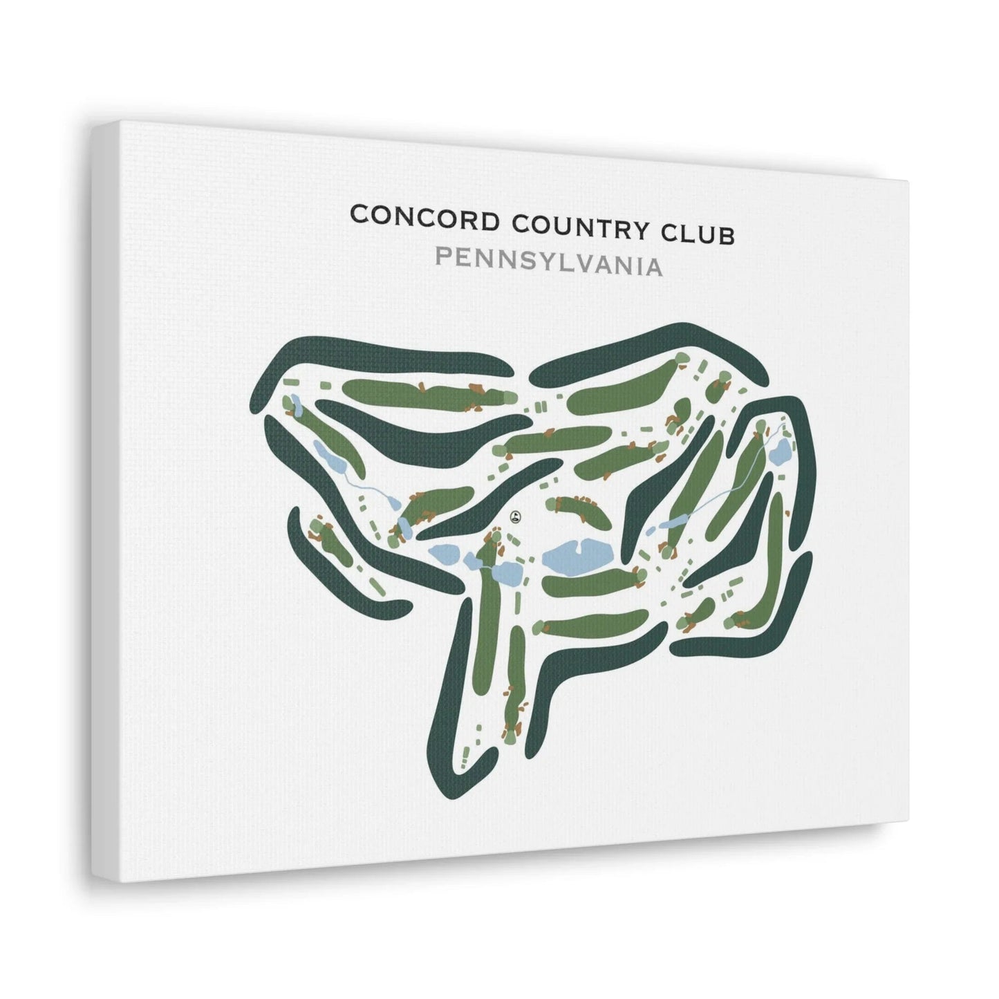 Concord Country Club, Pennsylvania - Printed Golf Courses